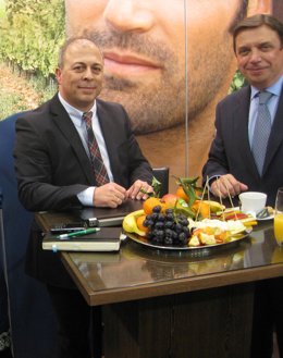 Luis Planas en Fruit Logistica.