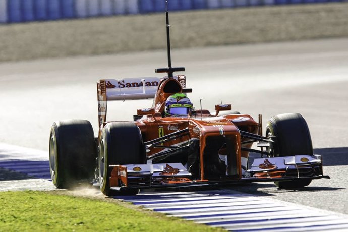 Felipe Massa en las pruebas de Jerez