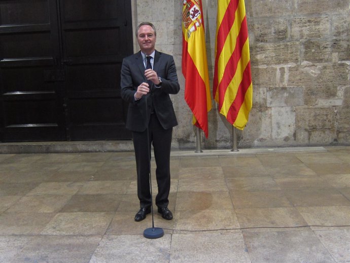 Alberto Fabra en el Palau de la Generalitat