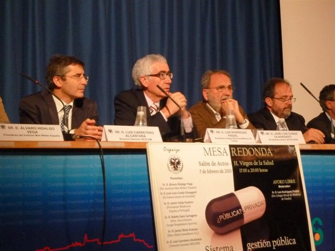 Luis Carretero y Luis Rodriguez Padial, mesa redonda sobre sanidad