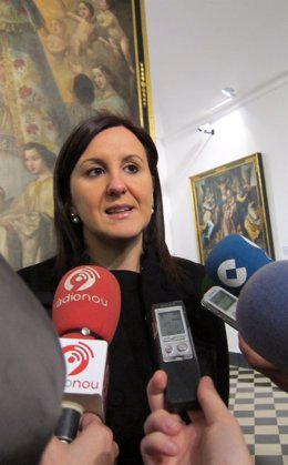 Maria José Català atiende a lso periodistas, en una imagen de archivo.