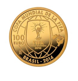 Moneda 100 euros Mundial Brasil 