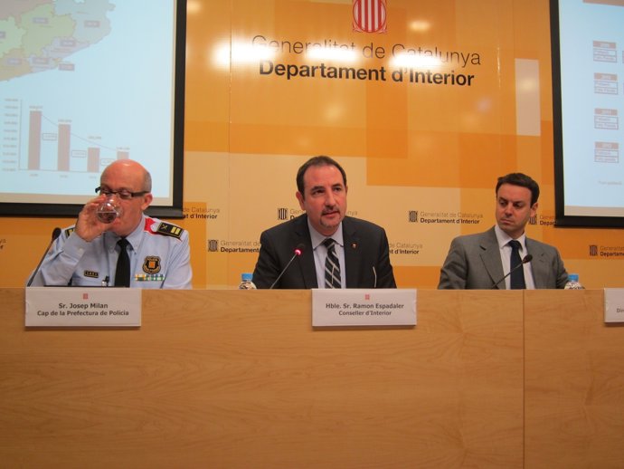J.Milan, R.Espadaler y M.Prat, en el balance de delincuencia 2012