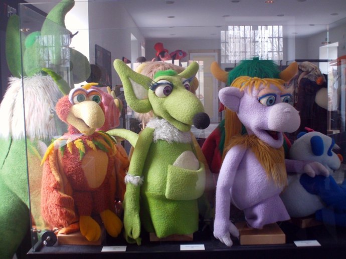 Muñecos que se exhiben