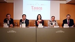 Presentación de la ópera 'Tosca' que acoge este viernes Baluarte.