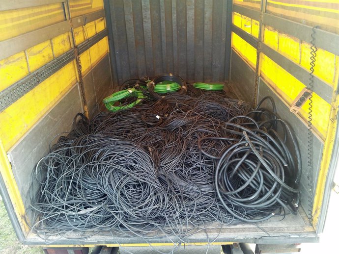 El material era transportado en un camión sustraído a un vecino de Guadalajara