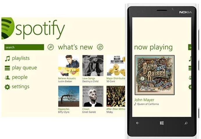 Spotify en Windows Phone 8