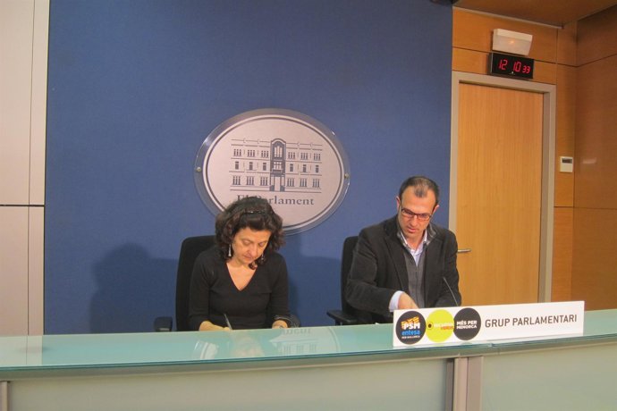 Portavoces de MÉS, Biel Barceló y Fina Santiago