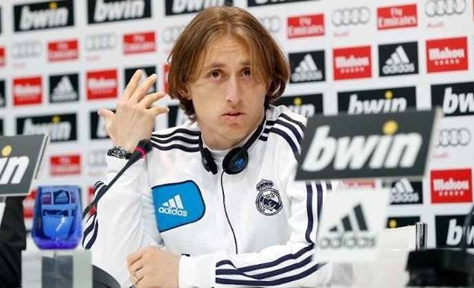 Luka Modric en rueda de prensa