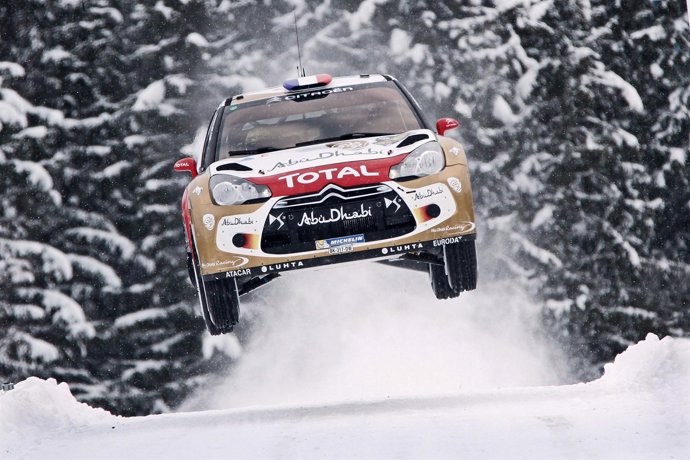 Loeb en el Rally de Suecia
