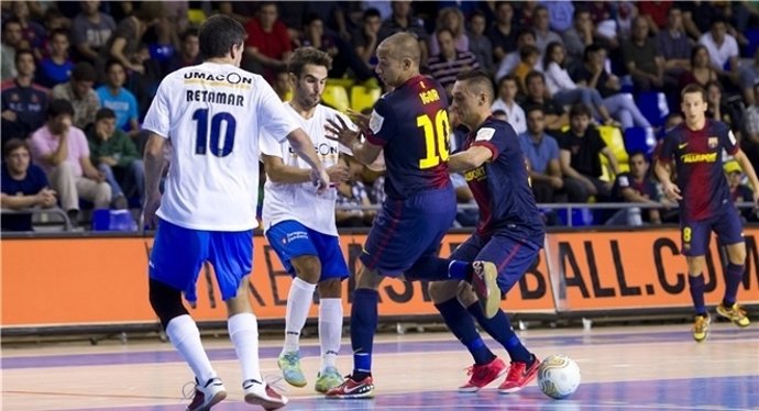 El Umacon Zaragoza derrota al FC Barcelona Alusport