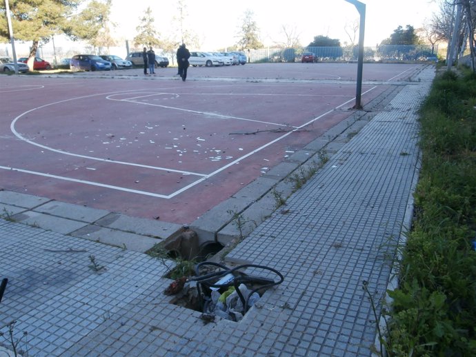 Instalación deportiva de Gonzalo de Berceo, en Huelva  