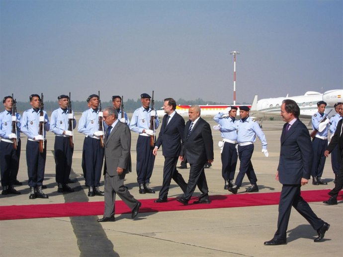 Rajoy A Su Llegada A Marruecos