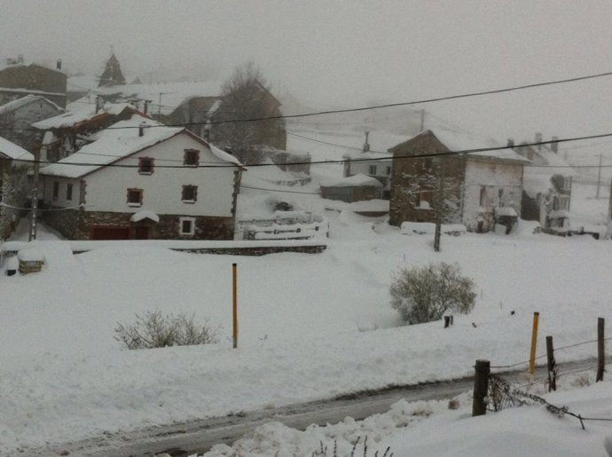 Nevada en Asturias. Somiedo