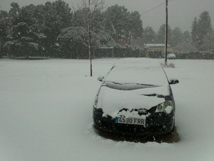 Nieve, carretera nevada, frío, temporal, tráfico