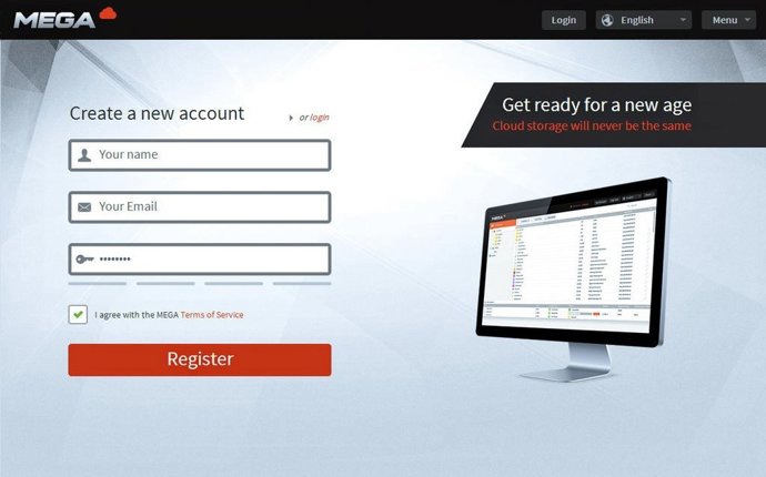 Pantalla de inicio Mega