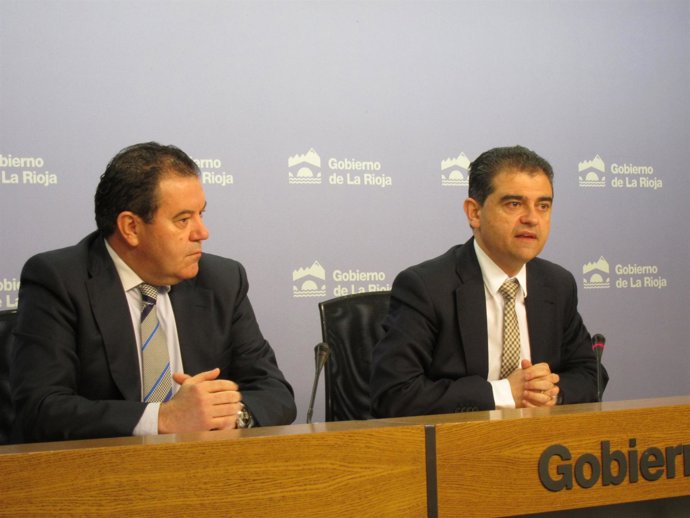 Julio Herreros y Javier Ureña, en la rueda de prensa