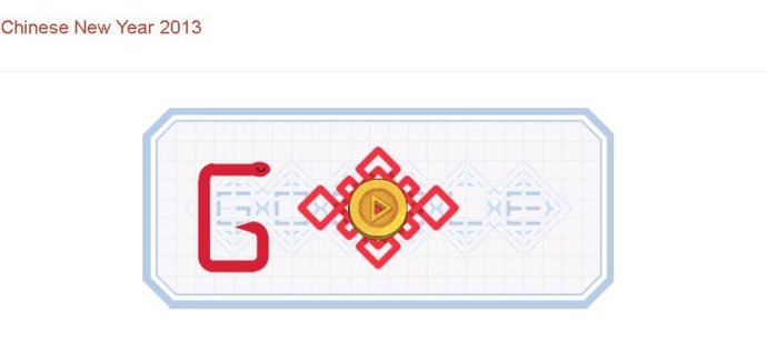 Doodle de año nuevo Chino 