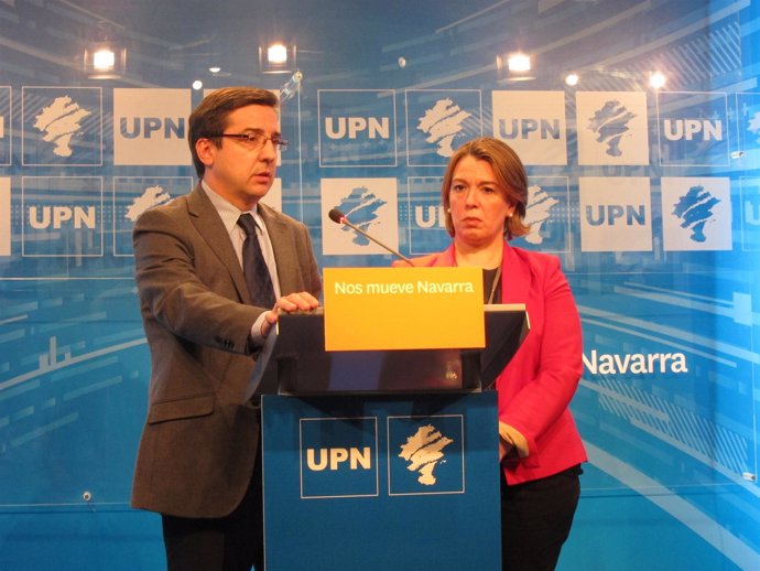 Carlos Salvador y Amelia Salanueva, de UPN.