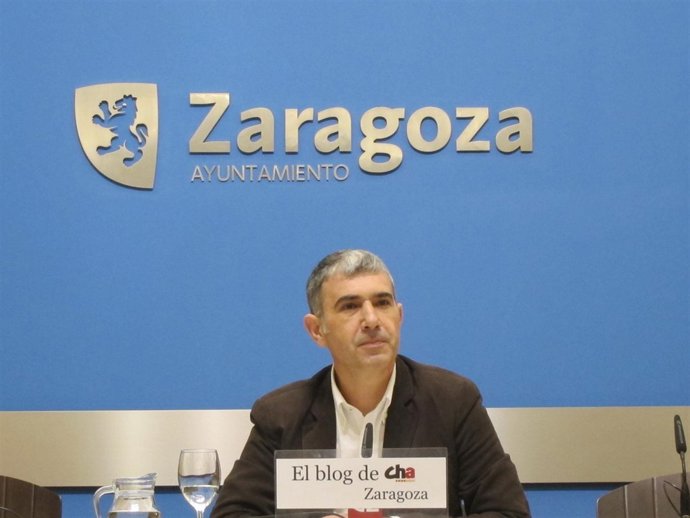 El portavoz del grupo municipal de CHA, Juan Martín