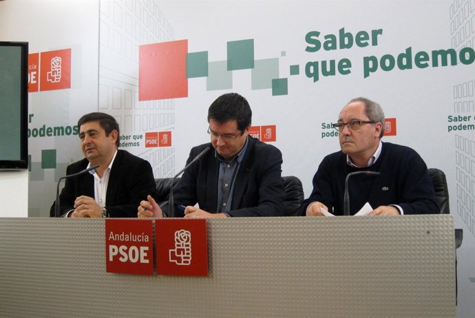 López y Cornejo, con el secretario general del PSOE de Jaén, Francisco Reyes.