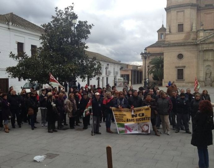 Concentraciones de trabajadores contra el ERE del Ayuntamiento de Santa Fe