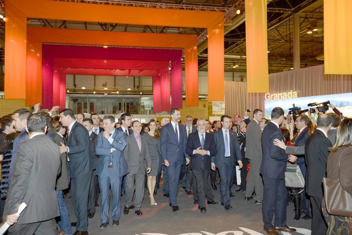 El Príncipe, visitando Fitur con la delegación andaluza