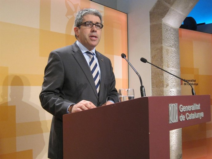 El conseller Francesc Homs, tras el Consell Executiu