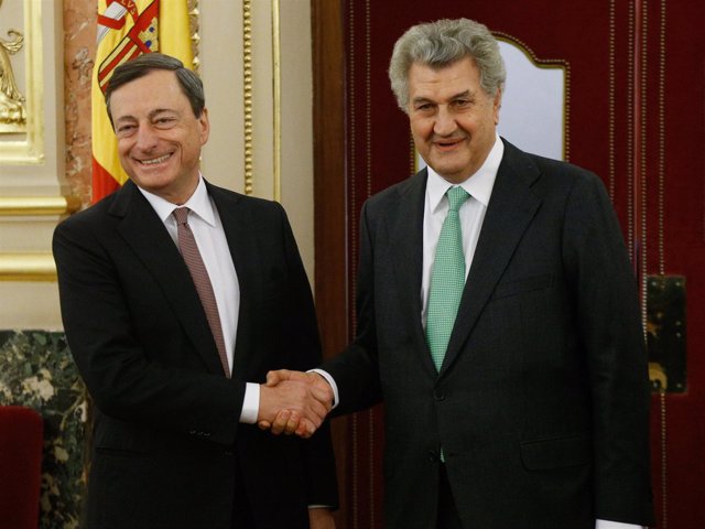 Mario Draghi y Jesús Posada