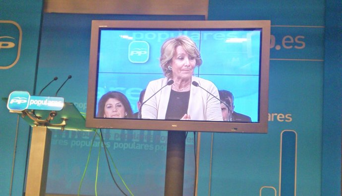 Aguirre en el primer Comité Ejecutivo del PP de Madrid abierto 100% a medios