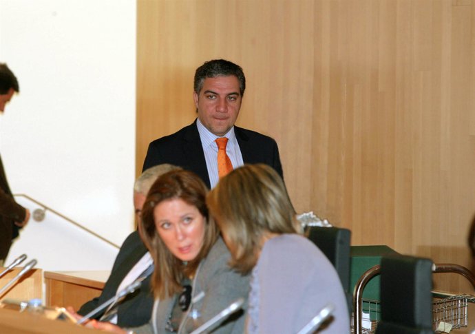 Elías Bendodo, en el pleno de Diputación