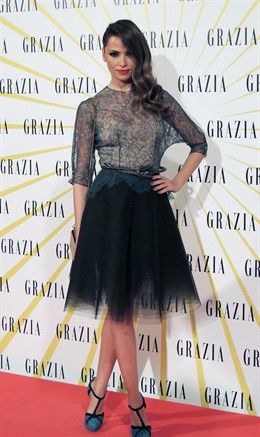 Almudena Fernández en la presentación de 'Grazia'
