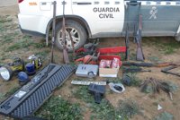 Dos detenidos cuando iban a realizar una montería con rifles y escopetas robados o manipulados