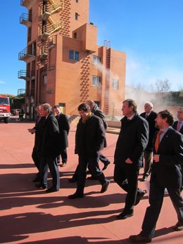 Silván, Fernández Mañueco e Iglesias visitan el Parque de Bomberos