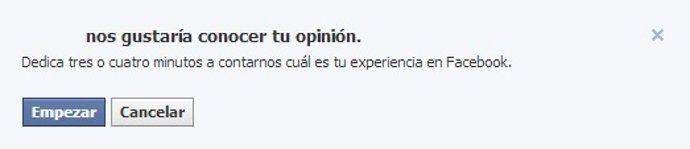 Encuesta usuario Facebook