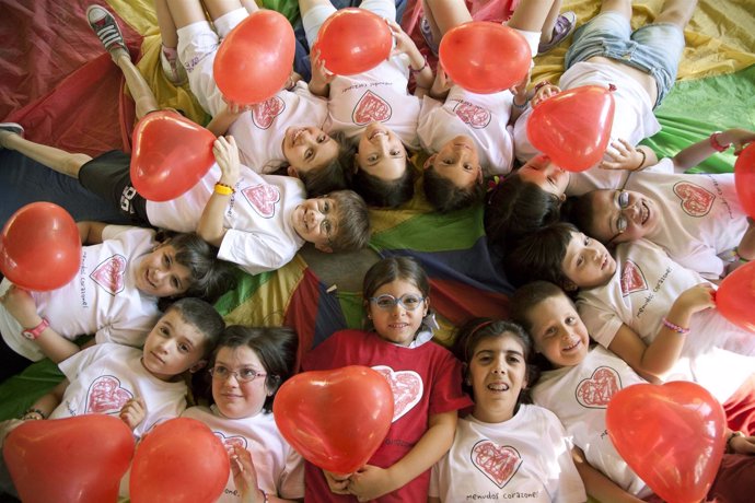 Imagen de niños con cardiopatías de la Fundación Menudos Corazones