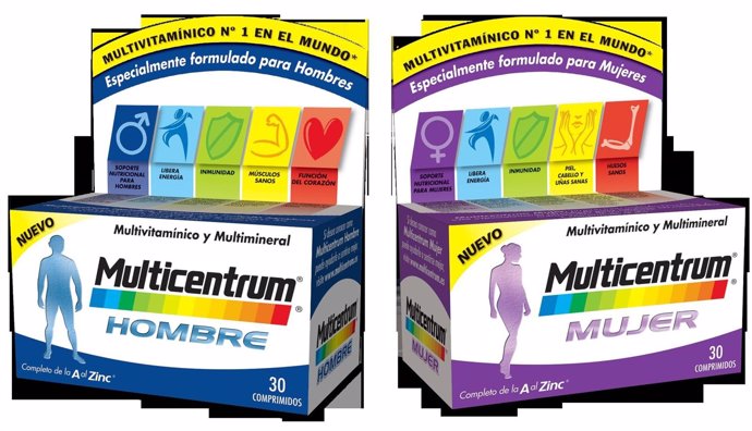 Imagen de 'Multicentrum' para hombre y mujer de Pfizer