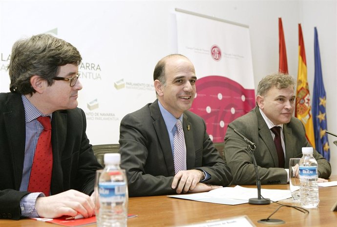 José Iribas, Alberto Catalán y Pedro González.