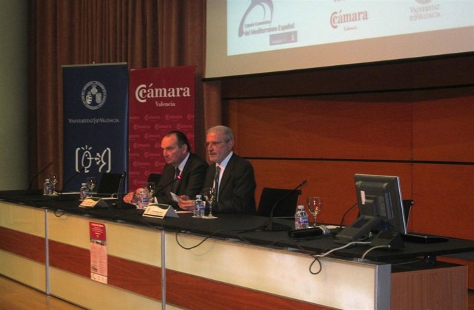 Morata (i) y Morcillo durante la inauguración de la jornada
