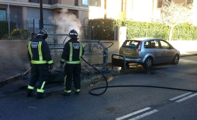 Contenedores calcinados