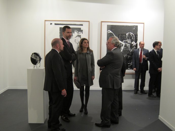 Los Príncipes de Asturias en ARCO