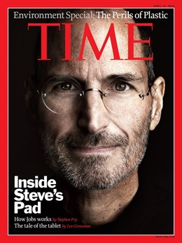 Portada de la revista Time con Steve Jobs