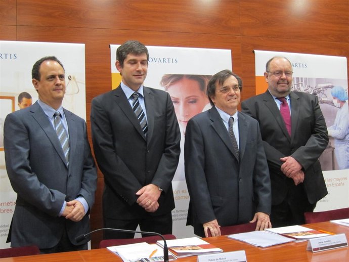 Novartis: A.Arau ( Alcon); P. De Matos (planta Barberà); J.Acebillo (Pte en Esp)