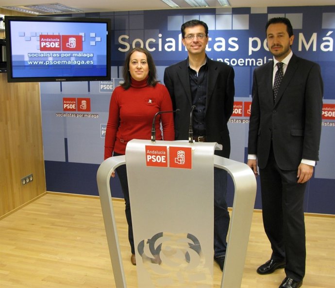 Encarnación Anaya, Cristóbal Fernández y Javier García León