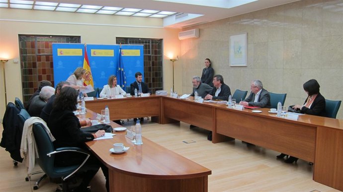 Reunión Báñez, Rosell, Méndez y Toxo