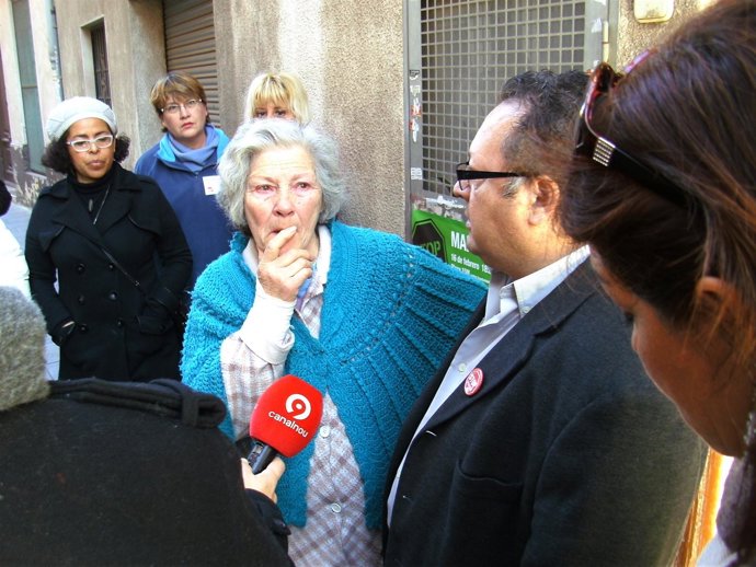 La anciana cuyo desahucio se ha paralizado en Mislata.