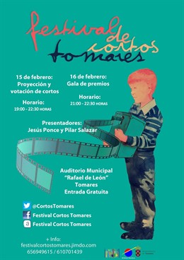 Cartel del I Festival Nacional de Cortos de Tomares