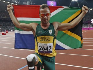 Atleta sudafricano paraolímpico Oscar Pistorius
