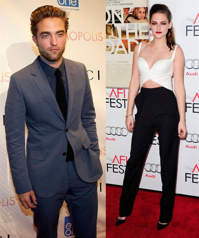 Montaje de Robert Pattinson y Kristen Stewart