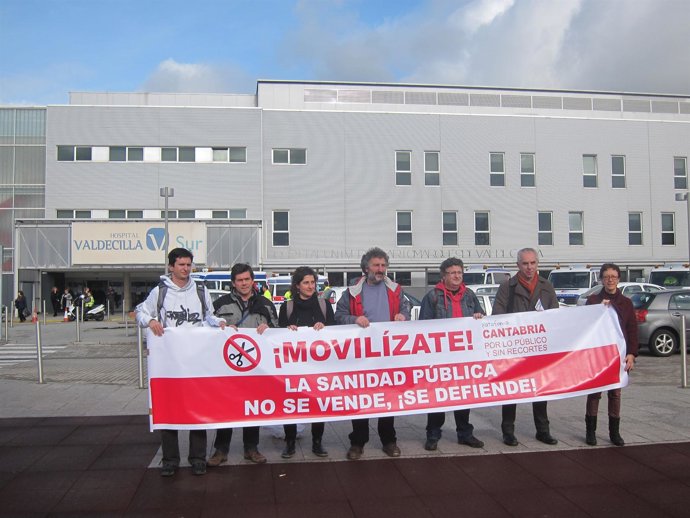 Concentración en defensa de la sanidad 